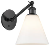 Innovations 317-1W-BK-GBC-81 1-Light Sconce, Matte Black