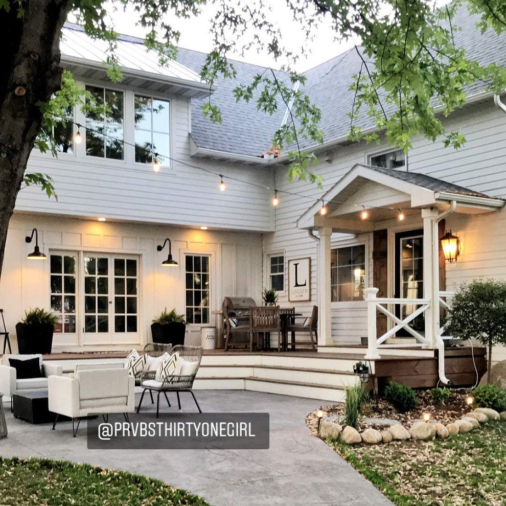 Brightech Ambience Pro - Waterproof LED Outdoor String Lights - 1W Vintage, 48 Ft String