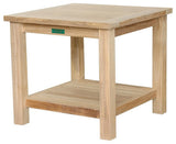 22" Square 2-Tier Side Table