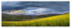 Rainbow in Mountain Valley, Landscape Canvas Art Print, 70"x28", 6 Panels