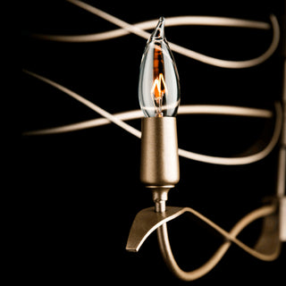 Willow 6-Light Small Chandelier, Soft Gold Finish, Standard Overall Height