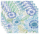 18"x14" Zentanle 4 Color, Floral Print Placemats, Set of 4, Blue