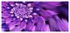 Blue Flower Shaped Fractal Art, Large Floral Canvas Art Print, 60"x28"