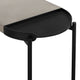 Dua Concrete and Black Metal Modern Console Table