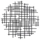 Iquara Small Black Round Metal Wall Art