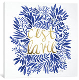 "C'est La Vie" Print by Cat Coquillette, 37"x37"x1.5"