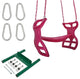 Swing Set Stuff Inc. Glider with Coated Chain Kit Pink