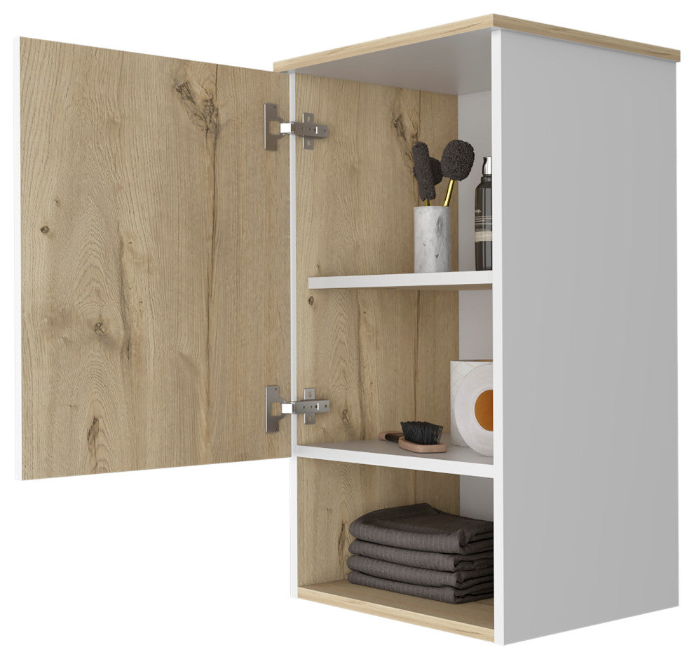 DEPOT E-SHOP Arya Medicine Cabinet, Light Oak