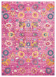 7 x 10 Fuchsia and Orange Distressed Area Rug