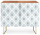 Deny Designs Dwelling Dawn Credenza, Walnut, Gold Steel Legs