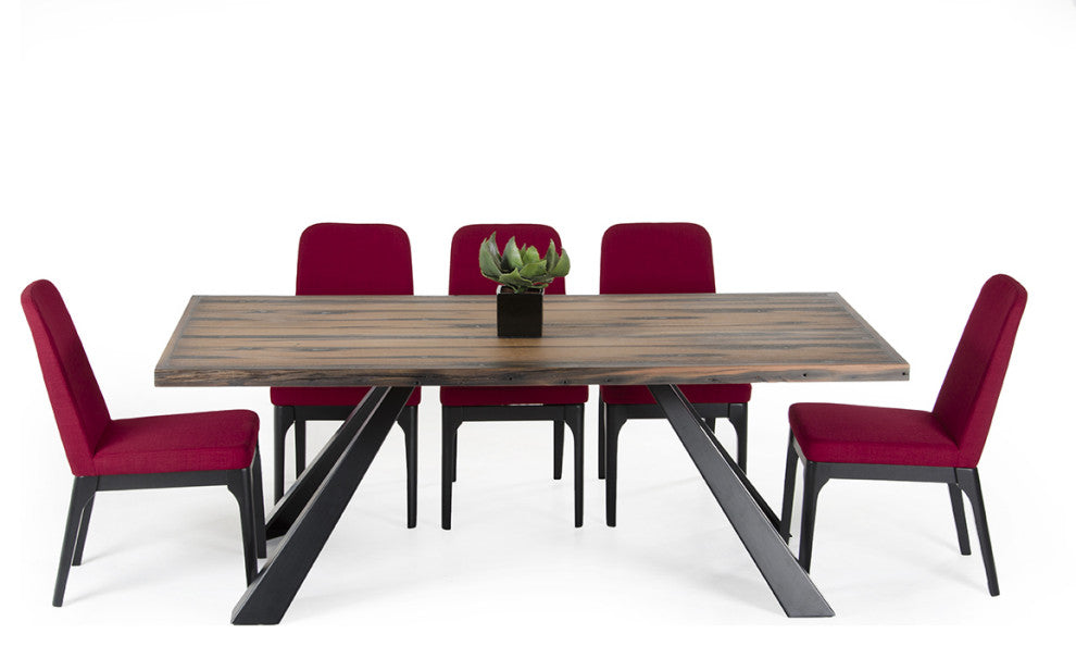 HomeRoots 30" Ship Wood and Metal Dining Table