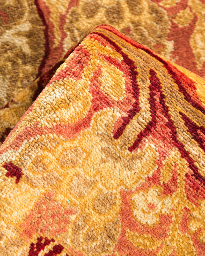 Mogul, One-of-a-Kind Hand-Knotted Area Rug Yellow, 4'3"x6'6"