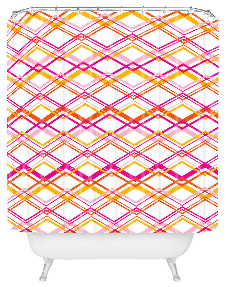 Heather Dutton Intersection Bright Shower Curtain