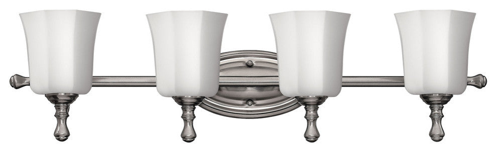 Hinkley Shelly Bath 4-Light Vanity, Brushed Nickel