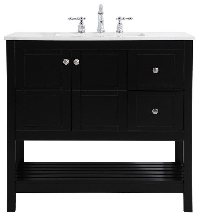 Tucker Black 36" Single Sink Bathroom Vanity