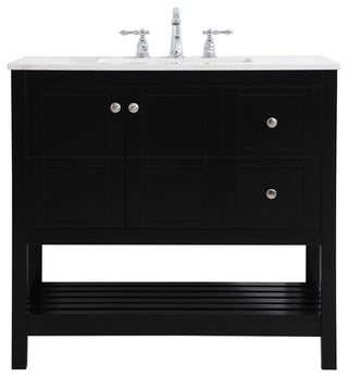 Tucker Black 36" Single Sink Bathroom Vanity