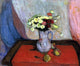 Wladyslaw Slewinski Vase of Flowers With Three Apples Wall Decal