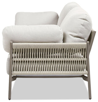 Jasper 73" Weaving Outdoor Patio Sofa, Wheat Beige