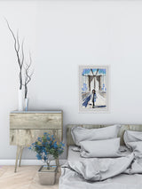 "Bridge Runway" Framed Painting Print, 8"x12"