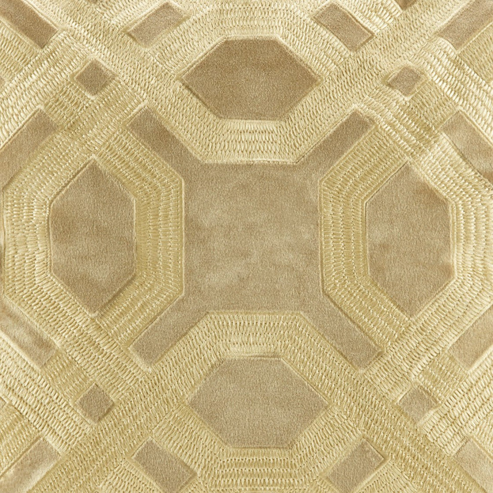 Croscill Biron Traditional Sqaure Pillow 18x18, Gold