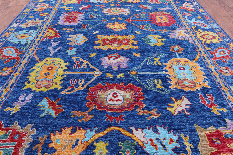 Handmade Turkish Oushak Wool Rug 10' 1" X 13' 11" - Q14791