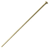 3/8"x20" Flat Head Toilet Supply Riser, Polished Brass