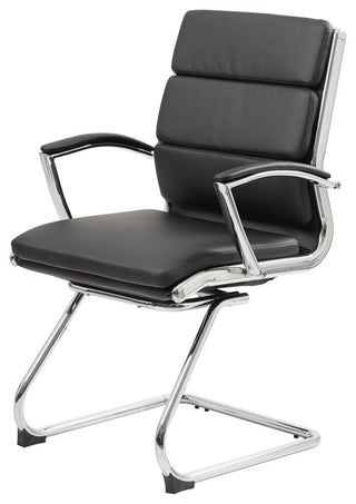 Boss Executive Caressoftplus Chair With Metal Chrome Finish, Mid Back