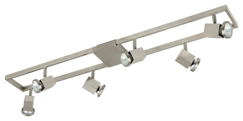 4x50W Track Light, Satin Nickel Finish, 6 Light