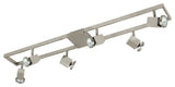 4x50W Track Light, Satin Nickel Finish, 6 Light
