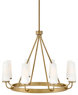 Lark 83626 Selma 8 Light 32"W Candle Style Chandelier - Gold