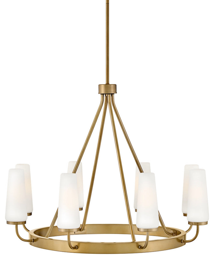 Lark 83626 Selma 8 Light 32"W Candle Style Chandelier - Gold