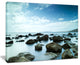 "Sleeping Sea Under Blue Sky" Landscape Canvas Photo Print, 40"x30"