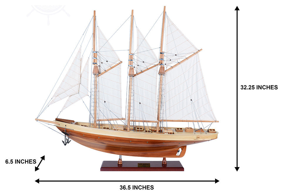 Atlantic Yacht Wooden model sailing boat