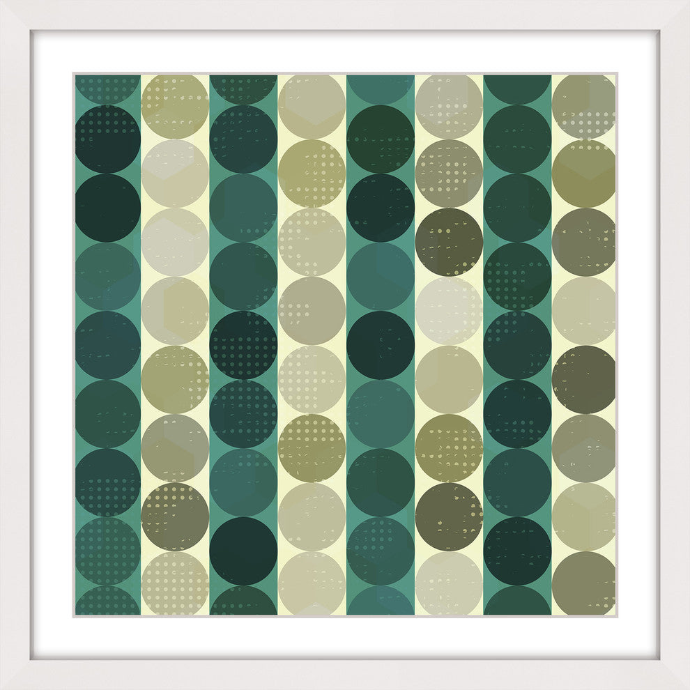 "Alternating Rows" Framed Art Print