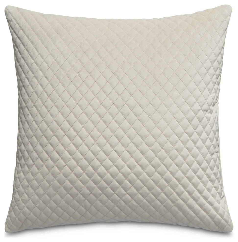 Gemma 21" Velvet Throw Pillow, Set of 2, Cloud