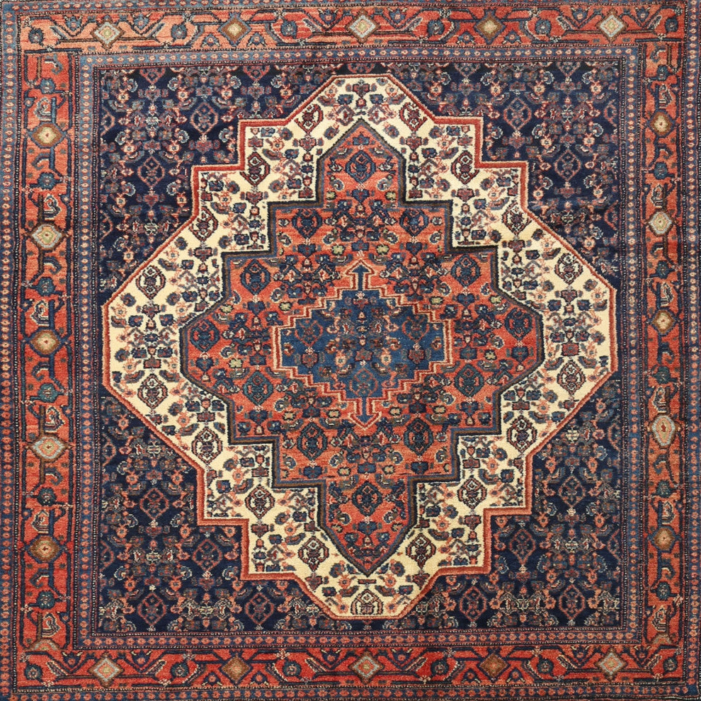 Ahgly Company Indoor Square Traditional Area Rugs, 4' Square