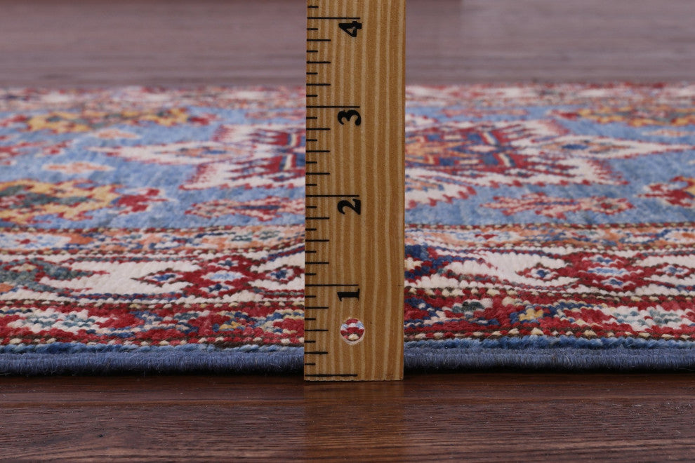 2' 10" X 4' 4" Handmade Super Kazak Wool Rug - Q12980
