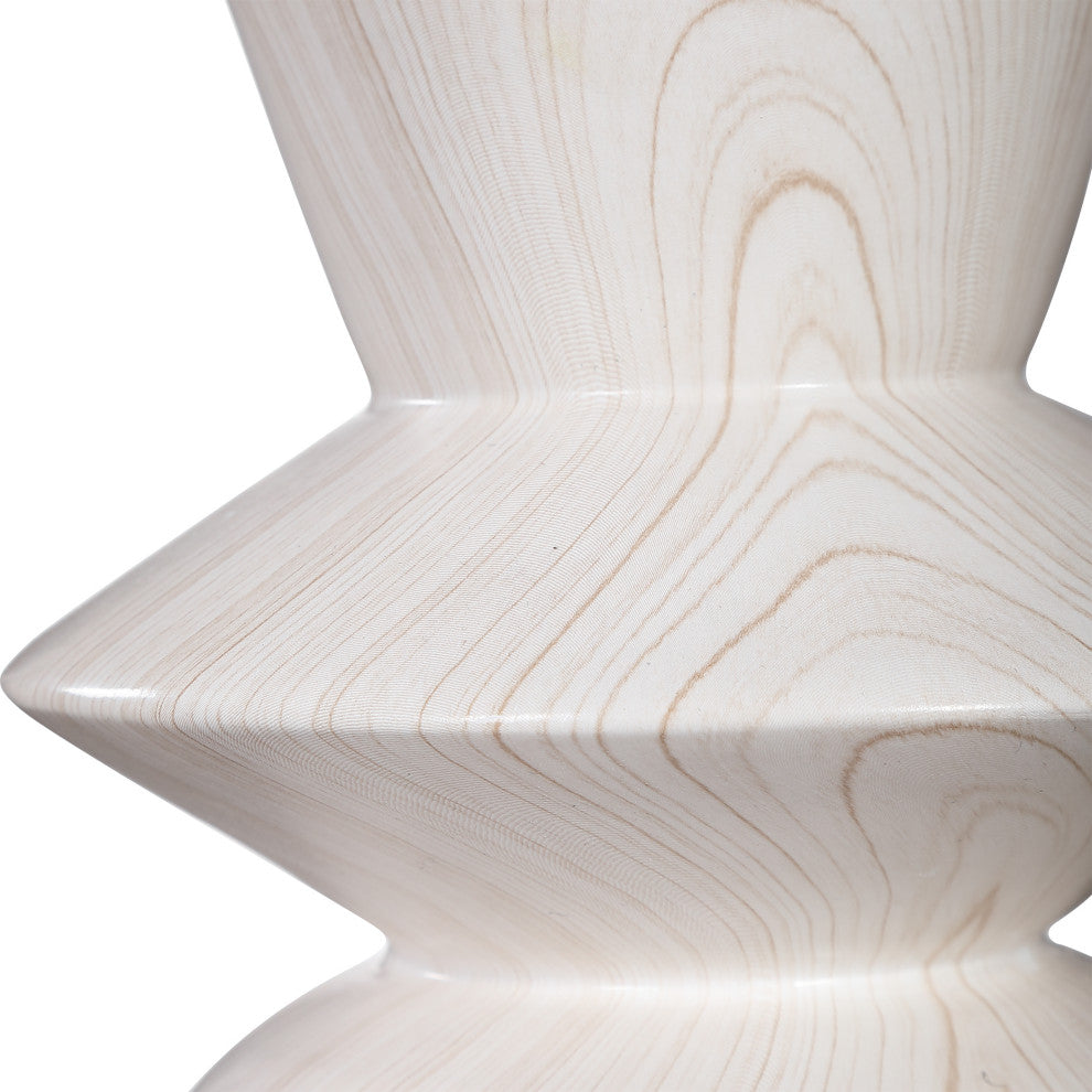 Uttermost Stevens 1 Light 24" Tall Bleached Wood Buffet Lamp