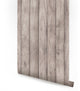Wood Peel and Stick Vinyl Wallpaper, Gray, 24"w X 60"h