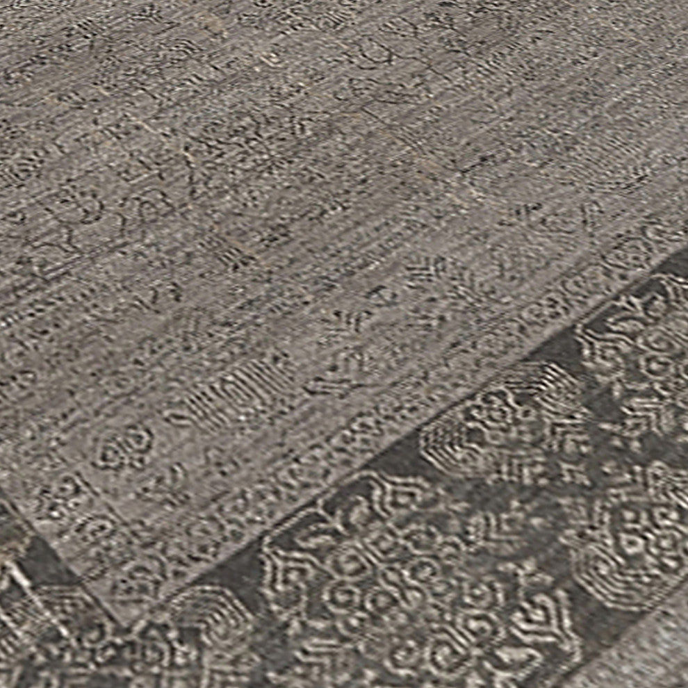 Pearl Area Rug, Light Gray, 2' x 3', Bordered