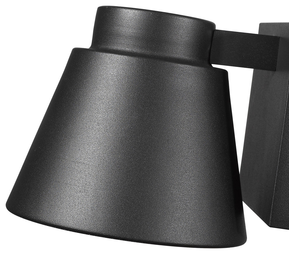 Zlite 544S-BK-LED 1-Light Outdoor Wall Sconce, Sand Blast