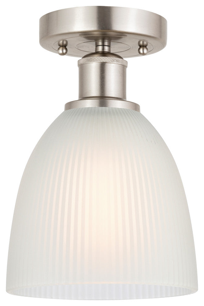 Innovations 616-1F-SN-G381 Castile 1 Light Flush Mount, Brushed Satin Nickel