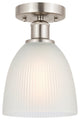 Innovations 616-1F-SN-G381 Castile 1 Light Flush Mount, Brushed Satin Nickel