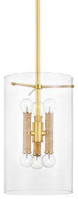Barlow 6-Light Lantern, Aged Brass