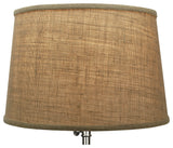 Fenchel Shades, 13"x15"x10" Spider Attachment Lamp Shade, Burlap Natural