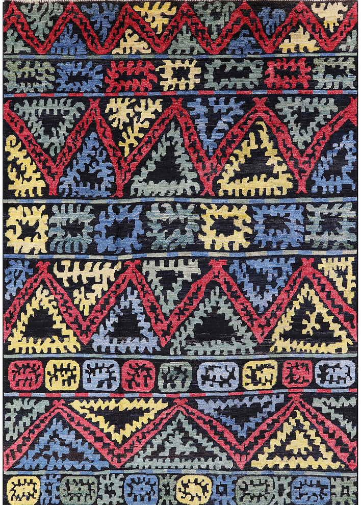 Ahgly Company Indoor Rectangle Mid-Century Modern Area Rugs, 7' x 10'