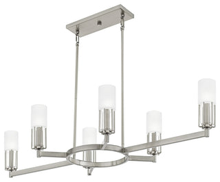 Quoizel CRZ648 Cruz 6 Light 48"W Linear Chandelier - Matte Black