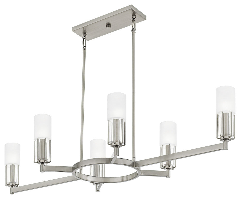 Quoizel CRZ648 Cruz 6 Light 48"W Linear Chandelier - Matte Black