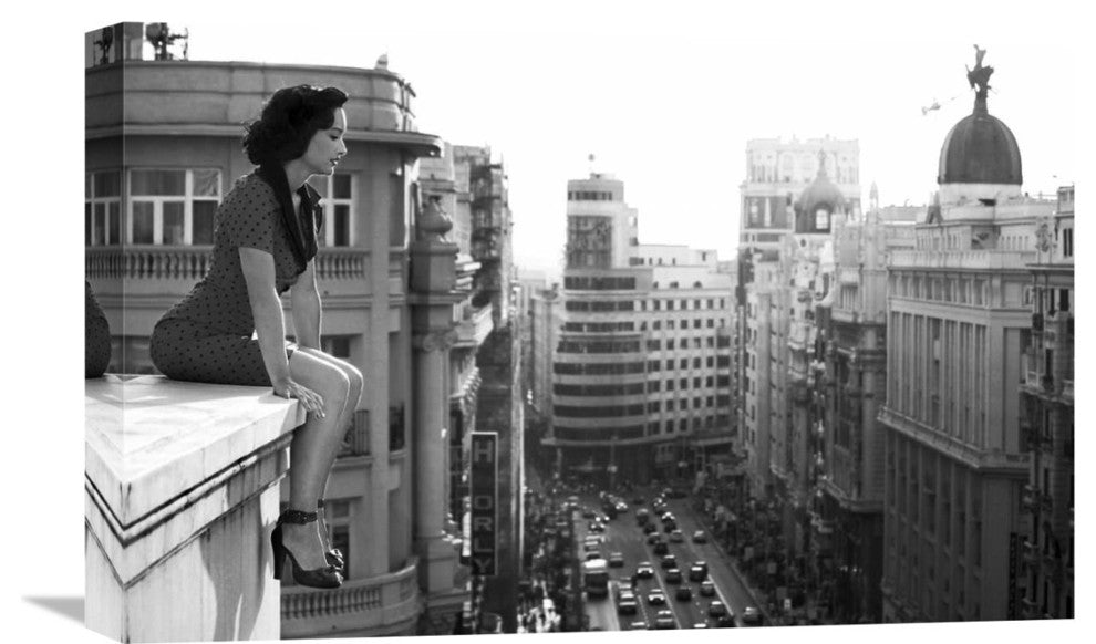 "Mad Madrid" Stretched Canvas Giclee by Alejandro Marcos, 22"x14"