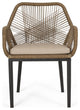 Fromberg Outdoor Wicker Dining Chair with Cushion, Set of 2
